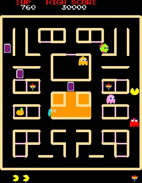 Pac-Man & Chomp Chomp screen shot game playing